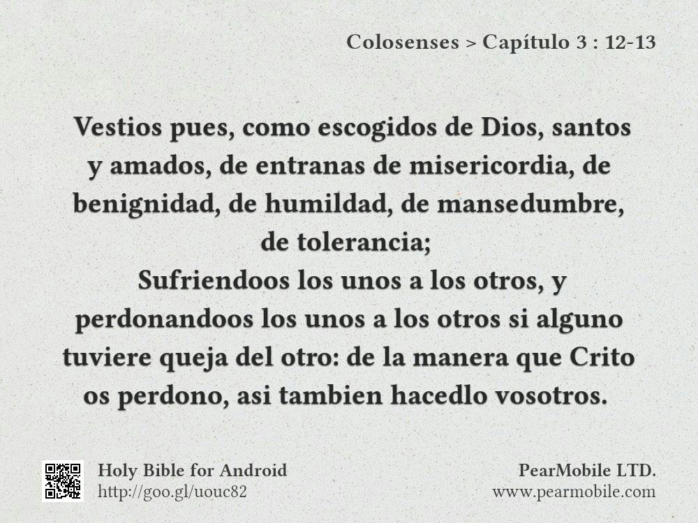 Colosenses, Capítulo 3:12-13